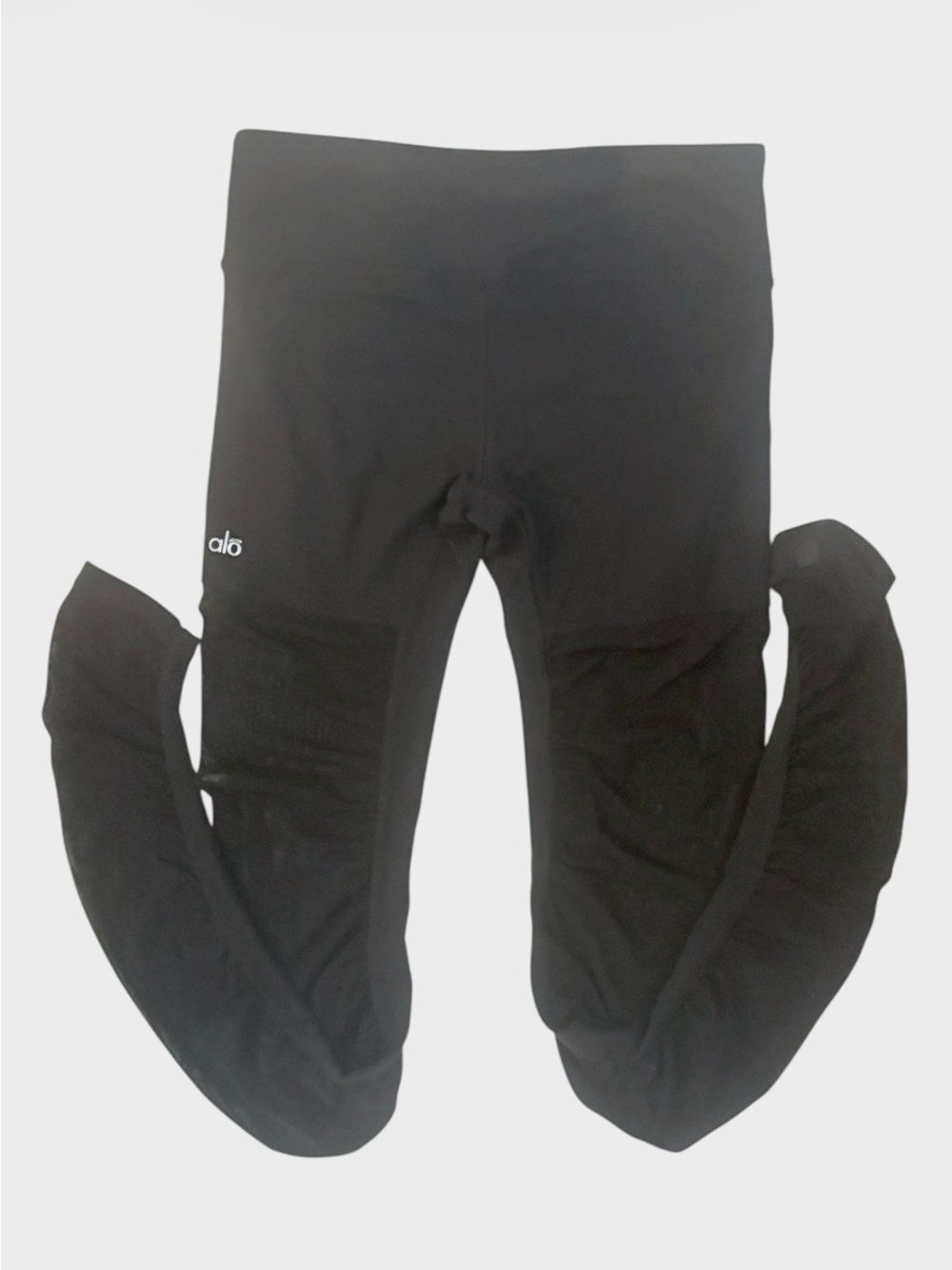 Alo Mesh Goddess Legging in Black | Size Medium